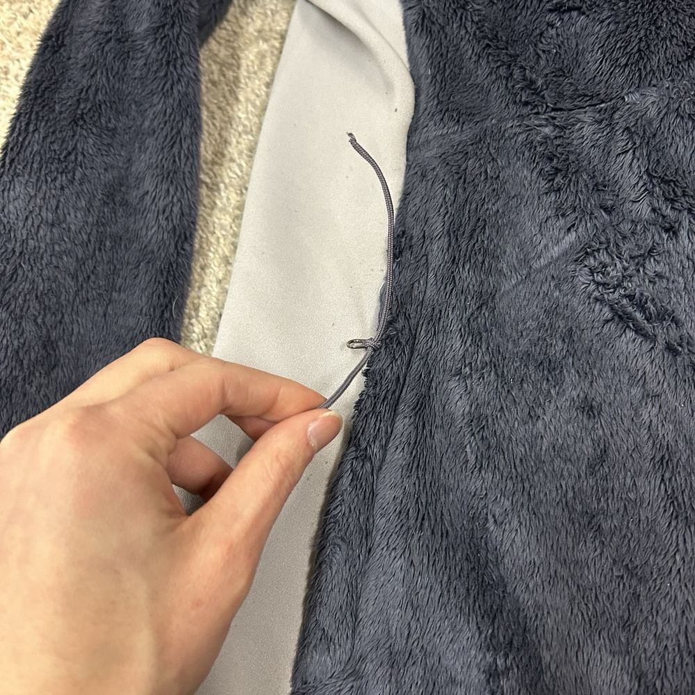 The North Face Osito Full Zip Jacket Women's Small Blue Gray Colorblock Fleece - Picture 6 of 9